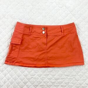 Tiger Mist Coral Cargo Mini Skirt